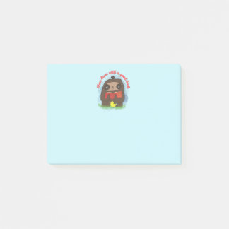 Niedliche Kawaii Sloth Buchliebhaber Post-it Klebezettel