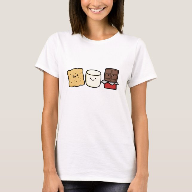 Niedliche Kawaii-Smore-Pubs T-Shirt (Vorderseite)