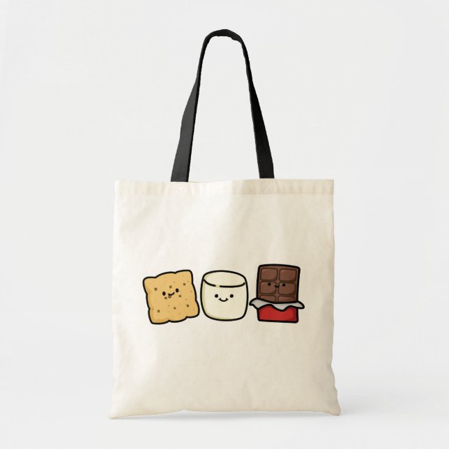 Niedliche Kawaii-Smore-Pubs Tragetasche (Vorne)
