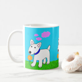 Niedliche Kawaii Stier Blumen-Tasse des Kaffeetasse