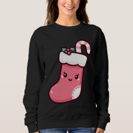 Niedliche Kawaii Strumpf Illustration Sweatshirt