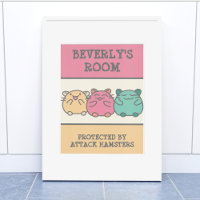 Niedliche Kawaii Style Cartoon Hamsters Personalis