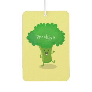 Niedliche Kawaii tanzende Broccoli Cartoon-Abbildu Autolufterfrischer