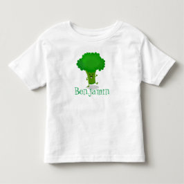 Niedliche Kawaii tanzende Broccoli Cartoon-Abbildu Baby T-shirt
