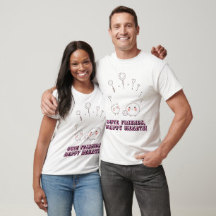 Niedliche Kawaii-Tierfreunde T-Shirt