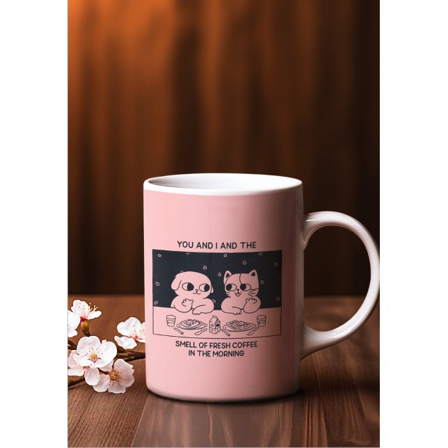 Niedliche Kawaii-Tierromantik Kaffeetasse (Von Creator hochgeladen)