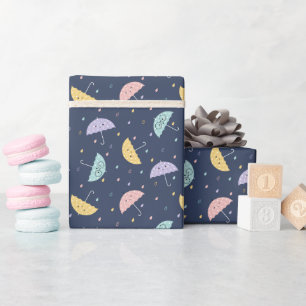Niedliche Kawaii Umbrella Muster Umbrella Papier R Geschenkpapier