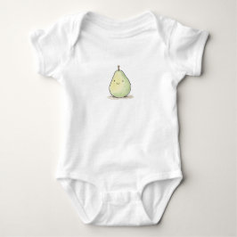 Niedliche Kawaii Wasserfarbenpear Baby Strampler