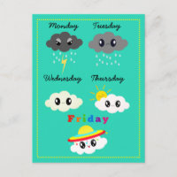 Niedliche Kawaii Wolken der Woche Fri-Yay