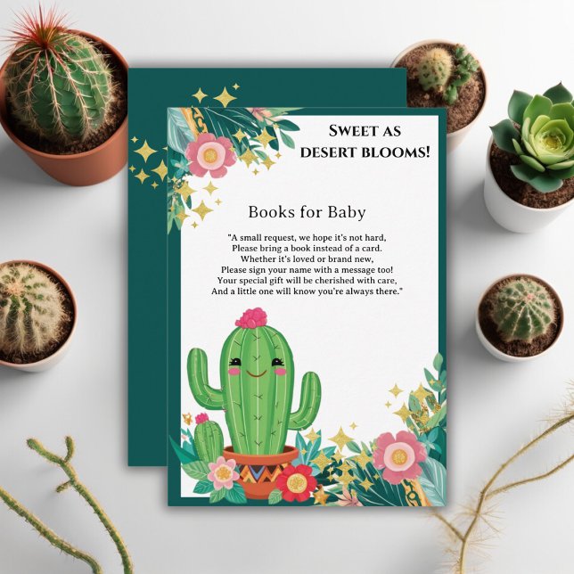 Niedliche Kawaii Wüste Bloom Floral Cactus Baby Du Begleitkarte (Von Creator hochgeladen)