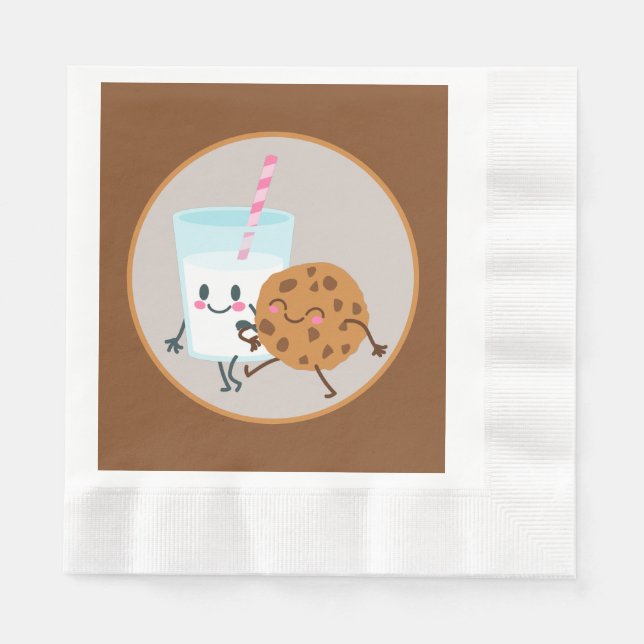 niedliche Kekse und Party Serviette (Vorderseite)