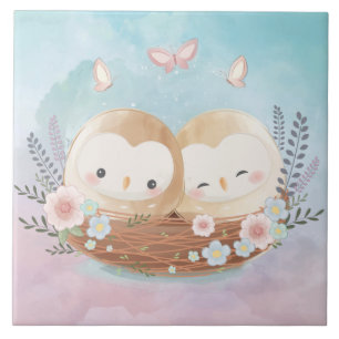 Niedliche Keramik Fliese