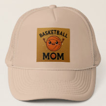 Niedliche Khaki Basketball Mama Hat