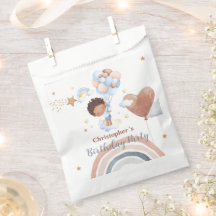 Niedliche Kids Balloon African American Buben Gebu