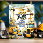 niedliche Kids Einfache Bauwagen 1. Geburtstag Einladung<br><div class="desc">Feiern Sie Ihren großen Tag mit unseren Niedlichen Kids Simple Construction Trucks 5. Geburtstag Einladung! Mit charmanten Bauwagen geschmückt, Set diese Einladung den Ton für eine lustige Feier. Die Einfachheit des Designs verleiht dem Kindertag eine Touch Süße. Nehmen Sie an der Aufregung teil und machen Sie zum Geburtstag. Bestellen Sie...</div>