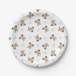 Niedliche Kids Horse Barnyard Landtiere Pappteller