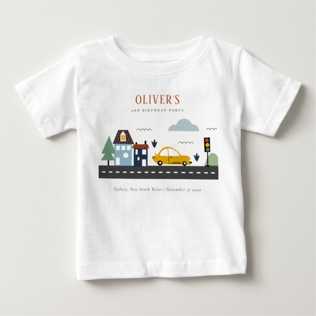 Niedliche Kids - Stadtautos für alle Altersgruppen Baby T-shirt (Vorderseite)