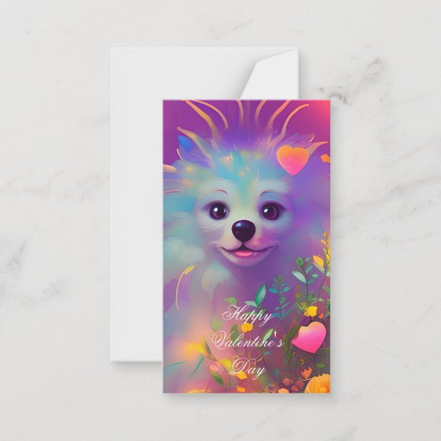 Niedliche Kids Valentine Mitteilungskarte (Vorderseite)