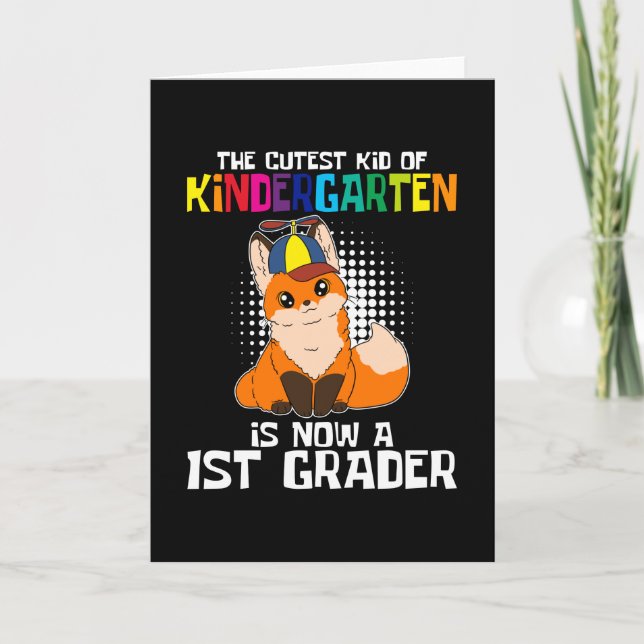 Niedliche Kind im Kindergarten Karte (Vorderseite)