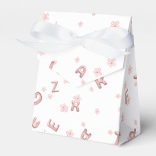 Niedliche Kinder ABC Alphabet Blume Kinderschule Geschenkschachtel