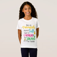 Niedliche Kinder Ananas Wortart T - Shirt