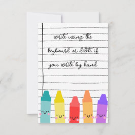 Niedliche Kinder Dankeskarte