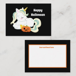 niedliche Kinder einhorn füge Halloween Stimmung h Mitteilungskarte