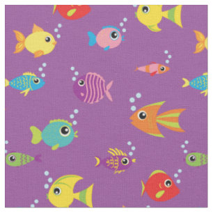 Niedliche Kinder Fisch Baby Kinderzimmer Tropische Stoff