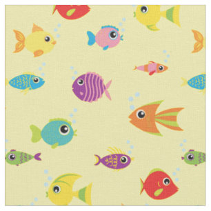 Niedliche Kinder Fisch Baby Kinderzimmer Tropische Stoff