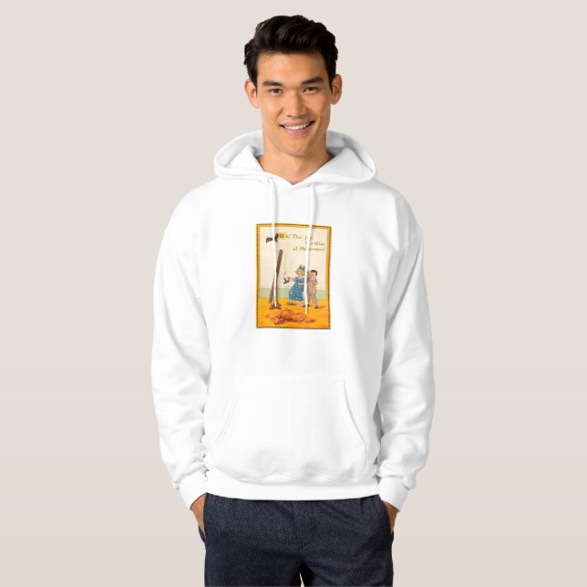Niedliche Kinder Prank Kürbislaterne Hoodie (Vorne ganz)