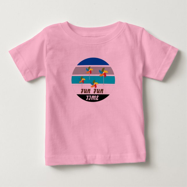Niedliche Kinder rosa Baby T-shirt (Vorderseite)