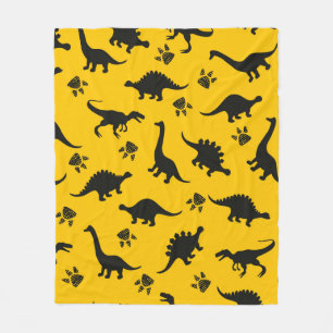 Niedliche Kinderdinosaurier-Muster Farbige Dinosau Fleecedecke