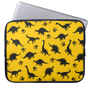 Niedliche Kinderdinosaurier-Muster Farbige Dinosau Laptopschutzhülle