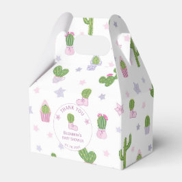 Niedliche Kinderdusche für Kaktus Geschenkschachtel