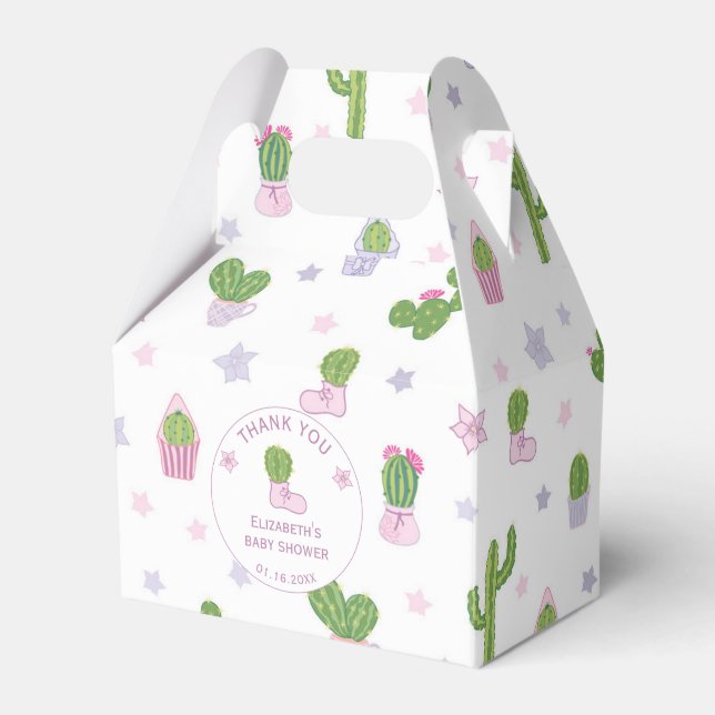Niedliche Kinderdusche für Kaktus Geschenkschachtel (Vorderseite)
