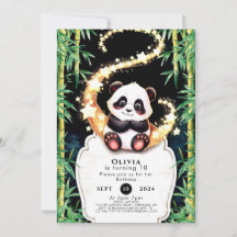 Niedliche Kinderpanda zum Geburtstag