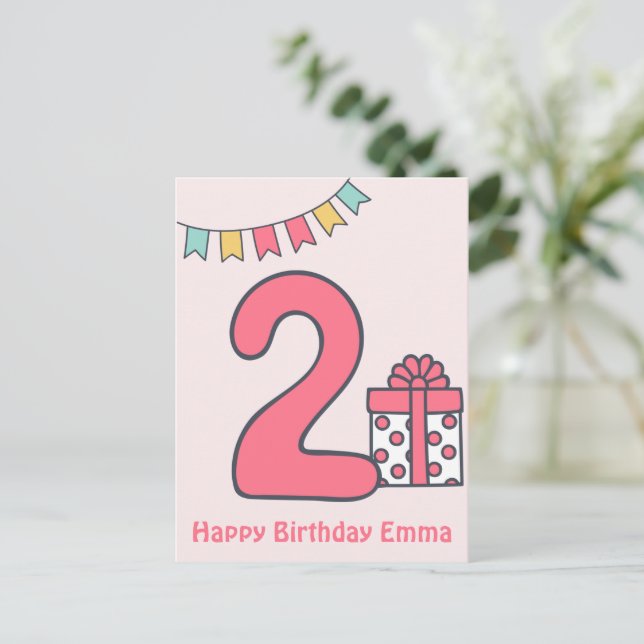 Niedliche Kinderpostkarte Postkarte (Stehend Vorderseite)