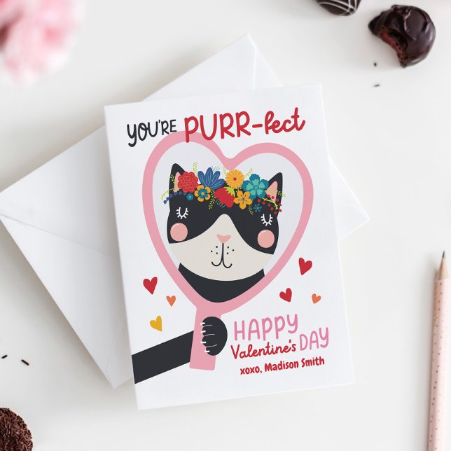 Niedliche Kindertageskarten Mitteilungskarte (Kids Valentine's Day Card)