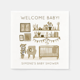Niedliche Kinderzimmer Illustration CUSTOM BABY SH Serviette