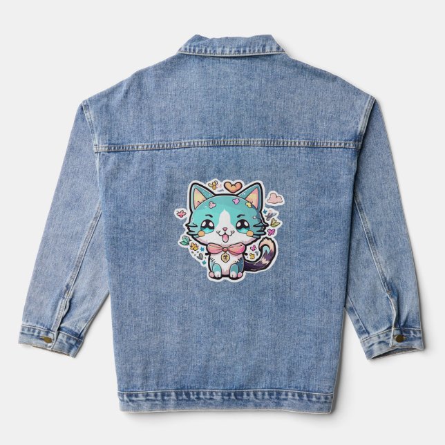 Niedliche Kiste Jeansjacke (Rückseite)