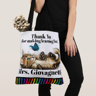 Niedliche Kitten Teacher Tasche - Sehen Sie zurück
