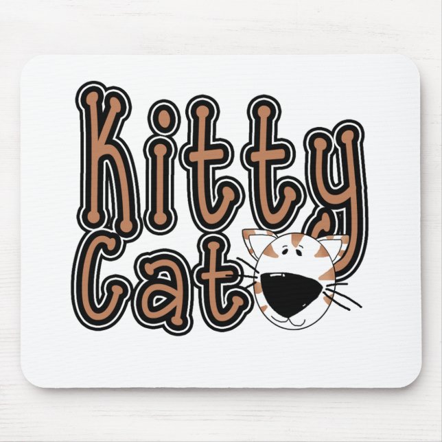 Niedliche Kitty Cat Tshirts und Geschenke Mousepad (Vorne)