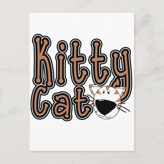Niedliche Kitty Cat Tshirts und Geschenke Postkarte (Vorderseite)
