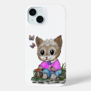 Niedliche Kitty Cat und Butterfly Case-Mate iPhone Hülle