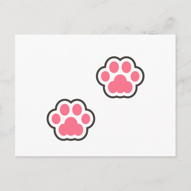 Niedliche Kitty Illustration Postkarte (Vorderseite)