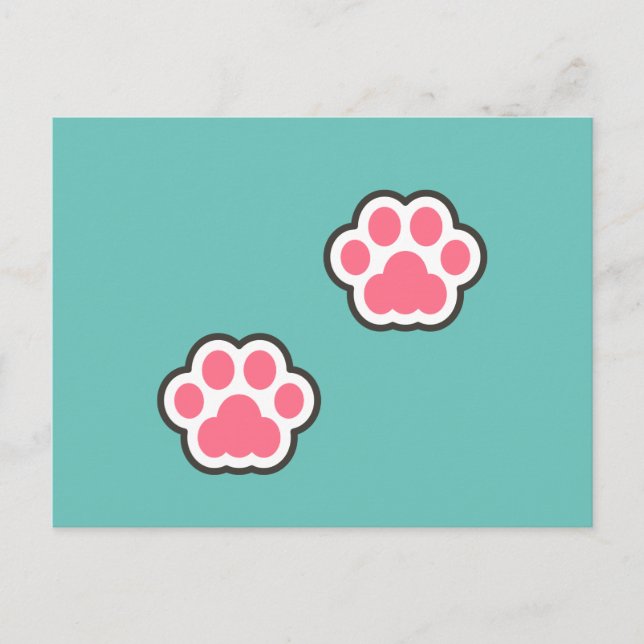 Niedliche Kitty Illustration Postkarte (Vorderseite)