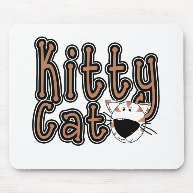 Niedliche Kitty-Katze Mousepad (Vorne)