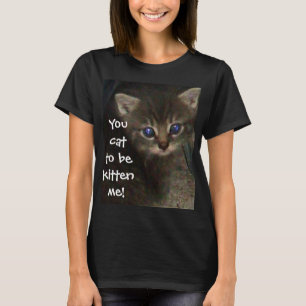 NIEDLICHE KITTY-Mädchenspitze T-Shirt