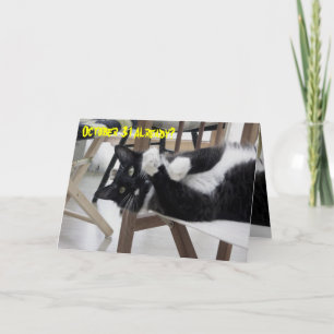 Niedliche Kitty (nicht) Hallowe'en Karte