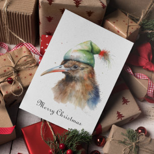 Niedliche Kiwi Bird in Christmas Elf Hat, Brauch